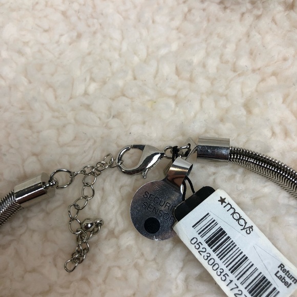 I.N.C. Silver tone multi chain knoty necklace - Picture 7 of 8